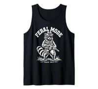 Modo Feral Tactical Raccoon Trash Panda Operador Humor Camiseta sin Mangas