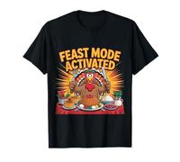 Modo festín Activado - Divertida Camiseta de Pavo de Acción de Gracias Camiseta