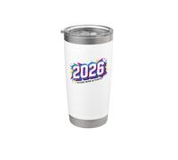 Modo futuro activado 2026 comenzando nuevo año nuevo Vaso térmico de acero inoxidable de doble pared