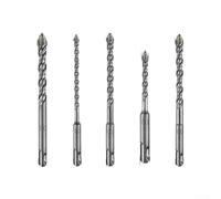 Modo giratorio para broca cruzada SDSPLUS con punta de cuatro bordes de precisión y eliminación eficiente de virutas para un uso duradero (6 x 110 mm)