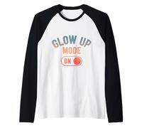Modo Glow Up En Funny Baddie Girls Trips Bestie Camiseta Manga Raglan
