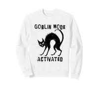 Modo Goblin Activado Gato Negro Halloween Sudadera