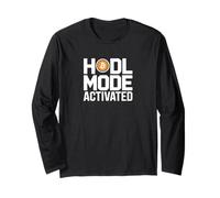 Modo HODL Activado Crypto Bitcoin Blockchain Crypto Trader Manga Larga