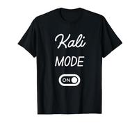 Modo Kali Activado Nombre Gracioso Camiseta gráfica económica, Hombre, Negro, M