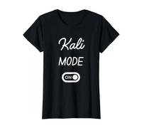 Modo Kali Activado Nombre Gracioso Camiseta gráfica económica, Mujer, Negro, XL