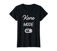 Modo Kane Activado Nombre Gracioso Camiseta gráfica económica, Mujer, Negro, M