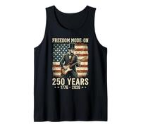Modo Libertad en Abraham Lincoln Guitar USA 250 Años Camiseta sin Mangas