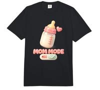 Modo mamá en biberón Linda Nueva mamá Día de la Madre Comfort Colors Adult Heavyweight T-Shirt