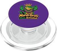 Modo Mardi Gras Activado Fat Tuesday Party Cocodrilo PopSockets PopGrip para MagSafe