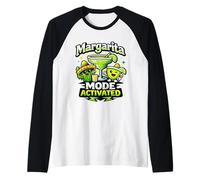 Modo Margarita Activado Lindo Dicho Fiesta Fiesta Camiseta Manga Raglan