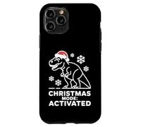 Modo navideño Activado Estilo Humor Dinosaurio Carcasa para iPhone 11 Pro