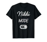 Modo Nikki Activado Nombre Gracioso Camiseta gráfica económica