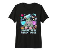 Modo Padre de batería Baja Cansado Jugador Camiseta Premium