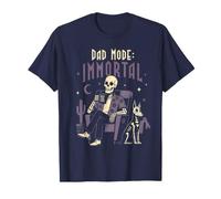 Modo Papá Esqueleto Inmortal Halloween Papá Más Allá Humor Camiseta