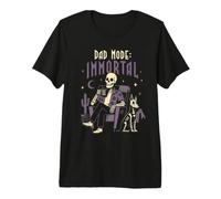 Modo Papá Esqueleto Inmortal Halloween Papá Más Allá Humor Camiseta Premium