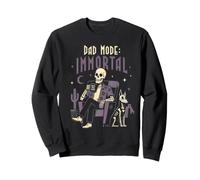 Modo Papá Esqueleto Inmortal Halloween Papá Más Allá Humor Sudadera