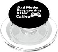 Modo Papá Respawn Después del Café Crianza Humor Jugador PopSockets PopGrip para MagSafe