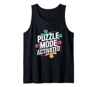 Modo Puzzle Activado Inteligente Desafío Cerebro Camiseta sin Mangas