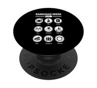 Modo Ramadán sobre el Modo de ayuno islámico en árabe PopSockets PopGrip Adhesivo