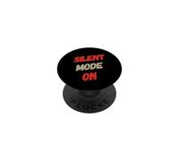 Modo silencioso en Texto Divertido para Personas Citas Divertidas Que Hablan PopSockets PopGrip Adhesivo