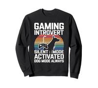 Modo silencioso introvertido para Juegos Modo Perro Activado Siempre Sudadera