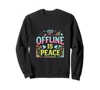 Modo sin conexión Mente silenciosa Diseño de desintoxicación Digital Sudadera