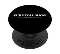 Modo Supervivencia - Respira Jiu Jitsu Brasileño. Defender. PopSockets PopGrip Adhesivo