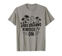 Modo Vacaciones En Palmeras Sol Avión Cóctel Playa Ambiente Camiseta
