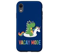 Modo Vacay Dinosaur Unicornio Fun Float Carcasa para iPhone XR