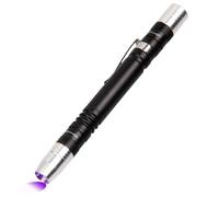 MODOAO Mini linterna UV LED de 395 nm, 2 en 1 modos de iluminación dual, mini linterna portátil impermeable de mano, tiña de orina de mascotas, manchas, detector de chinches, recarga artículos que