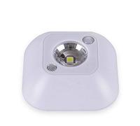 MODOAO Mini luz nocturna inalámbrica alimentada por batería, luces activadas por movimiento, sensor de pared, lámpara LED de emergencia (blanco)