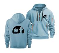 MODRYER Sudadera con Capucha para Hombre Y Mujer, Hoodie De Forro Polar para Walking Dead, Jersey De Manga Larga Cálido, Suéter Informal Unisex para Jóvenes Y Adultos,Sky Blue-XX_l