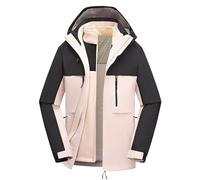 MODSGUE Cálidas chaquetas de invierno para hombre, chaqueta softshell, cómoda, chaqueta de entretiempo, chaqueta de invierno, chaqueta cortavientos, chaqueta con capucha, chaqueta funcional para