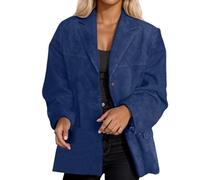 MODSGUE Chaqueta para mujer, retro, de ante marrón, chaqueta de piel sintética, abrigo de dinero antiguo, chaqueta estética de otoño, monocolor, básica, invierno, grande, chaqueta bomber, Y2K, talla