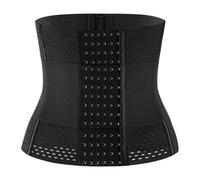 MODSGUE Cinturón abdominal ajustable para entrenamiento de fitness, cinturón abdominal después del nacimiento, cinturón de sudoración para mujer postparto y cinturón de regresión, Negro , L