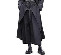 MODSGUE Pantalones harén para hombre y mujer, cordón elástico en la cintura, ajuste holgado, hippie, bohemio, verano, Beuqem, Aladin, pantalones de yoga, Negro , L