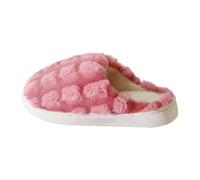 MODSGUE Zapatillas de invierno de felpa para mujer, cálidas, suaves, antideslizantes, de peluche, de un solo color, dibujos animados, cómodos, divertidos, suaves, para interior y exterior