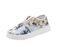 MODSGUE Zapatillas de lona para mujer, informales, cómodas, cómodas, para correr, verano, exteriores, bajas, para caminar, básicas, para la playa, verano, verano, amarillo, 40 EU