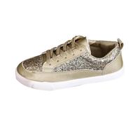 MODSGUE Zapatillas de mujer con purpurina brillante, para bodas, fiestas, discotecas, brillantes, informales, con lentejuelas, cómodas, acolchadas, para caminar en la calle, zapatos de concierto, lona