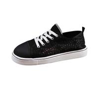 MODSGUE Zapatos de novia de encaje para mujer, planos, tirolesas, de encaje, de malla, transpirables, para el Oktoberfest, elegantes, para boda, bordados, cómodos, zapatos deportivos, Negro , 39 EU