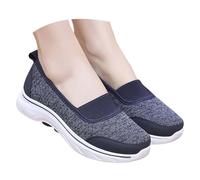 MODSGUE Zapatos de verano para mujer, zapatos ortopédicos de una sola pieza, zapatos ligeros para caminar con malla cómoda, zapatos deportivos para enfermeras, zapatillas de tela de malla, azul, 37 EU