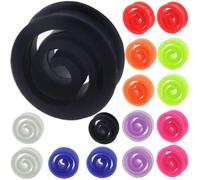 MoDTanOiz - Juego de pendientes dilatadores de silicona, de 6 a 24 mm.