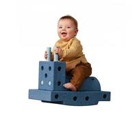 Modu Juguete Marca Modelo 14 tlg. Baukasten Starter-Set Playsystem Curiosity Von 0-6 Jahre - Deep Blue/Sky Blue