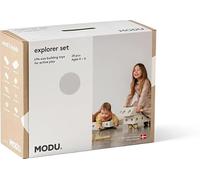 Modu Juguete Marca Modelo 20 tlg. Baukasten Starter-Setset Playsystem Explorer Von 0-6 Jahre - Sand Grey/Honey Yello