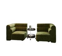 Modular Boucle Sectional Sofa - Armless Component Customizable L-Shaped Couch Upholstered Armchair for Living Room(B)