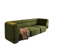 Modular Boucle Sectional Sofa - Armless Component Customizable L-Shaped Couch Upholstered Armchair for Living Room(D)