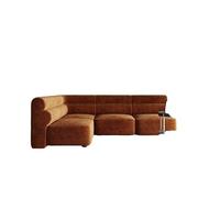 Modular Boucle Sectional Sofa - Armless Component Customizable L-Shaped Couch Upholstered Armchair for Living Room(E)