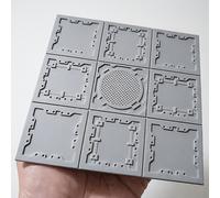 modular industrial de 6X6 pulgadas, tapete de rejilla modular Hive City, escenario de juego de mesa para juegos , de CQB y ciudades expansivas