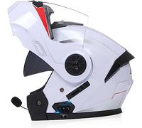 Modular Integrado Casco Moto Bluetooth Cascos Integrales,ECE Homologado para Mujeres Y Hombres Casco Abatible con Doble Visera Doble Lente Sistema De Ventilación Forro Extraíble Adultos