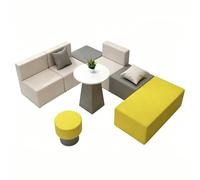 Modular Sectional Sofa, L-Shaped Couch, Multi-Color Soft Set PU Leather Upholstered for Office Waiting Room and Classroom Furniture(1.2x3.0m)